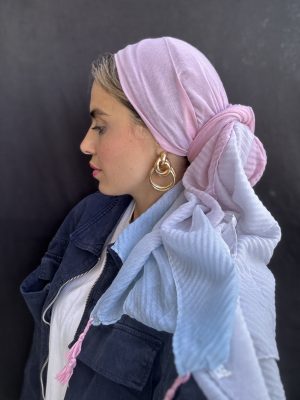 מטפחת פסטל אומברה ורוד