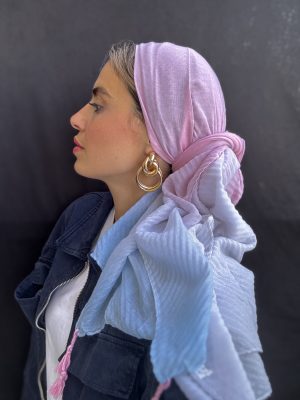 מטפחת פסטל אומברה ורוד