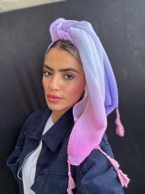 מטפחת פסטל אומברה פוקסיה