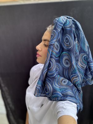 מטפחת סופה כחול