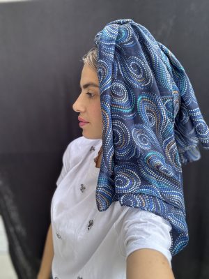 מטפחת סופה כחול