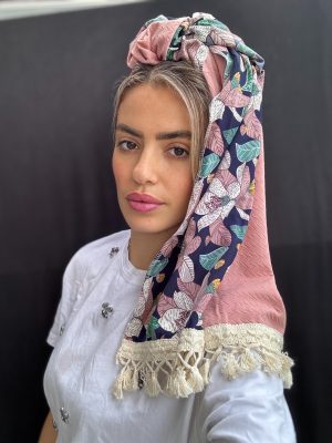 מטפחת שילוב אייבי ורוד