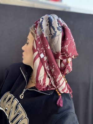 מטפחת נויה סיומת פרנז בורדו