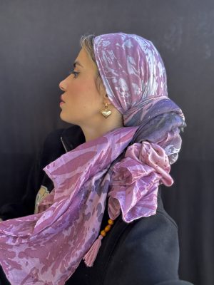 מטפחת נויה סיומת פרנז ורוד