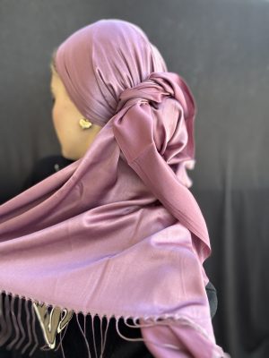 מטפחת משי סיומת פרנז סגול
