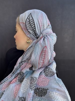 מטפחת ריי פליסה דק אפור