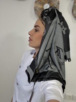 מטפחת יוקרה LV אפור