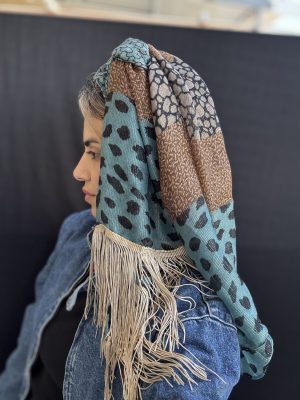 מטפחת טלאור סיומת פרנזים מנטה