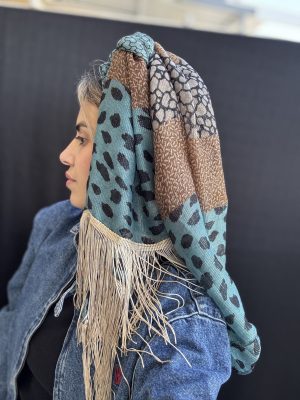מטפחת טלאור סיומת פרנזים מנטה