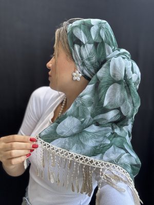 מטפחת אריאל סיומת פרנז ירוק