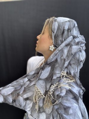 מטפחת אריאל סיומת פרנז שחור