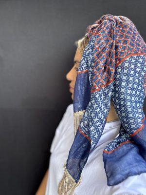 מטפחת איימי כחול