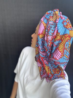 מטפחת פז פרחוני ורוד