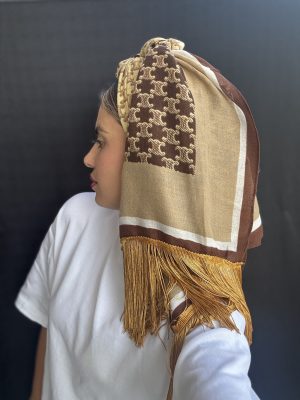 מטפחת סלין חום