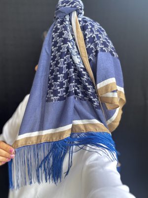 מטפחת סלין פרנזים כחול