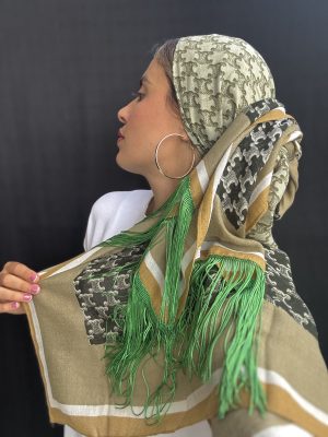 מטפחת סלין פרנזים ירוק