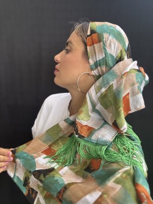 מטפחת שייני פרנזים ירוק