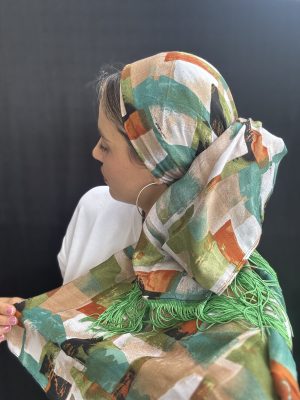 מטפחת שייני פרנזים ירוק