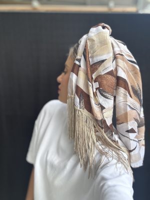 מטפחת אלה פרנזים שמנת