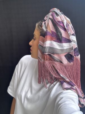 מטפחת אלה פרנזים ורוד