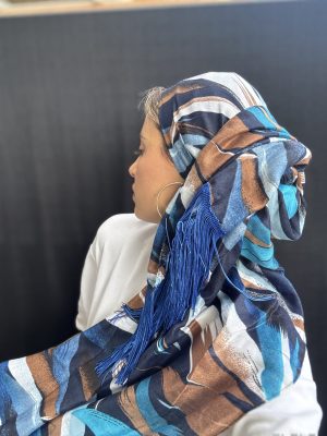 מטפחת אלה פרנזים כחול