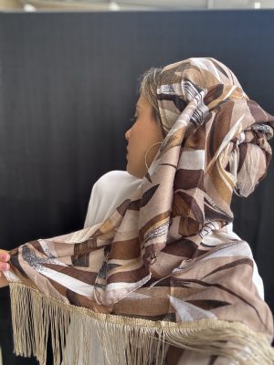 מטפחת אלה פרנזים חום