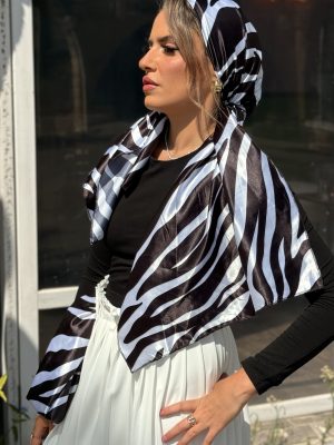 מטפחת שי שחור לבן