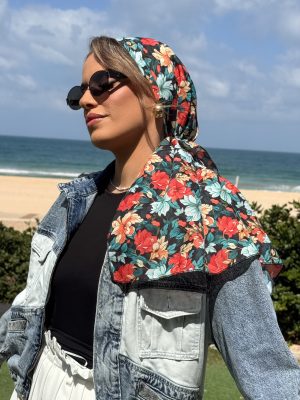 מטפחת ״אביב״ שחור