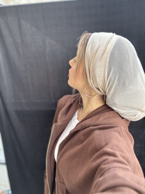 בובו נמוך רשת שמנת