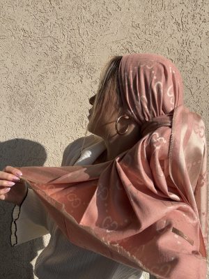 מטפחת G דו צדדית ורוד