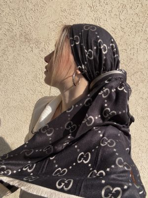 מטפחת G דו צדדית שחור