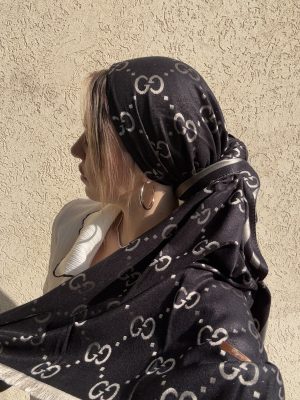 מטפחת G דו צדדית שחור