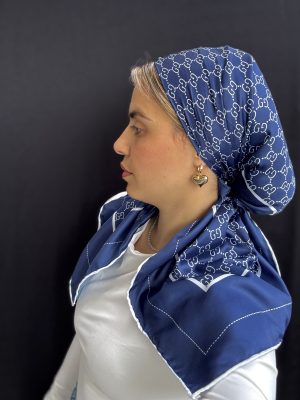 מטפחת G כחול משי