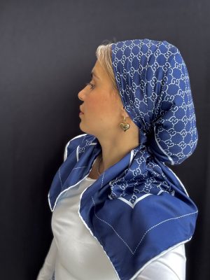 מטפחת G כחול משי