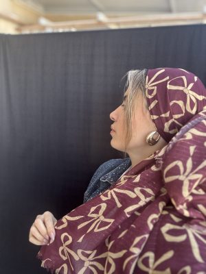 מטפחת פפיון בורדו