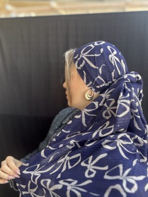 מטפחת פפיון כחול