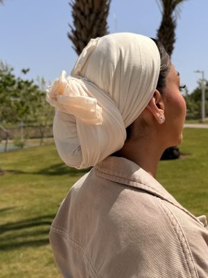 מטפחת לייקרה שמנת