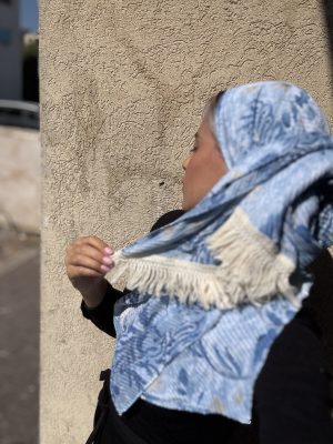 מטפחת חג סיומת קורשה תכלת