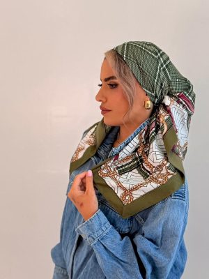 מטפחת משי ורסצה ירוק
