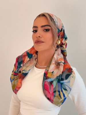 מטפחת תגל צבעונית מרובעת